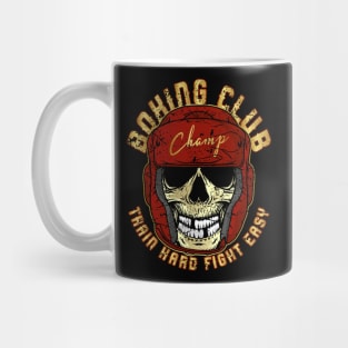 Boxing Club Skull Train hard fight easy Mug